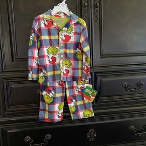 The Grinch Christmas little boy pajama set